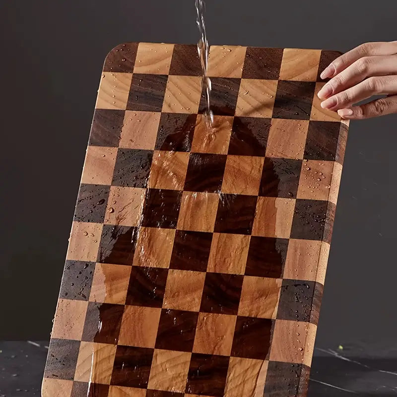 Grande planche en bois Damier 41x28cm Shenkuro