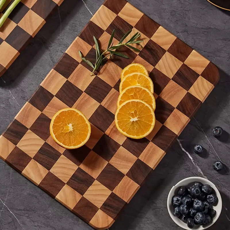 Grande planche en bois Damier 41x28cm Shenkuro