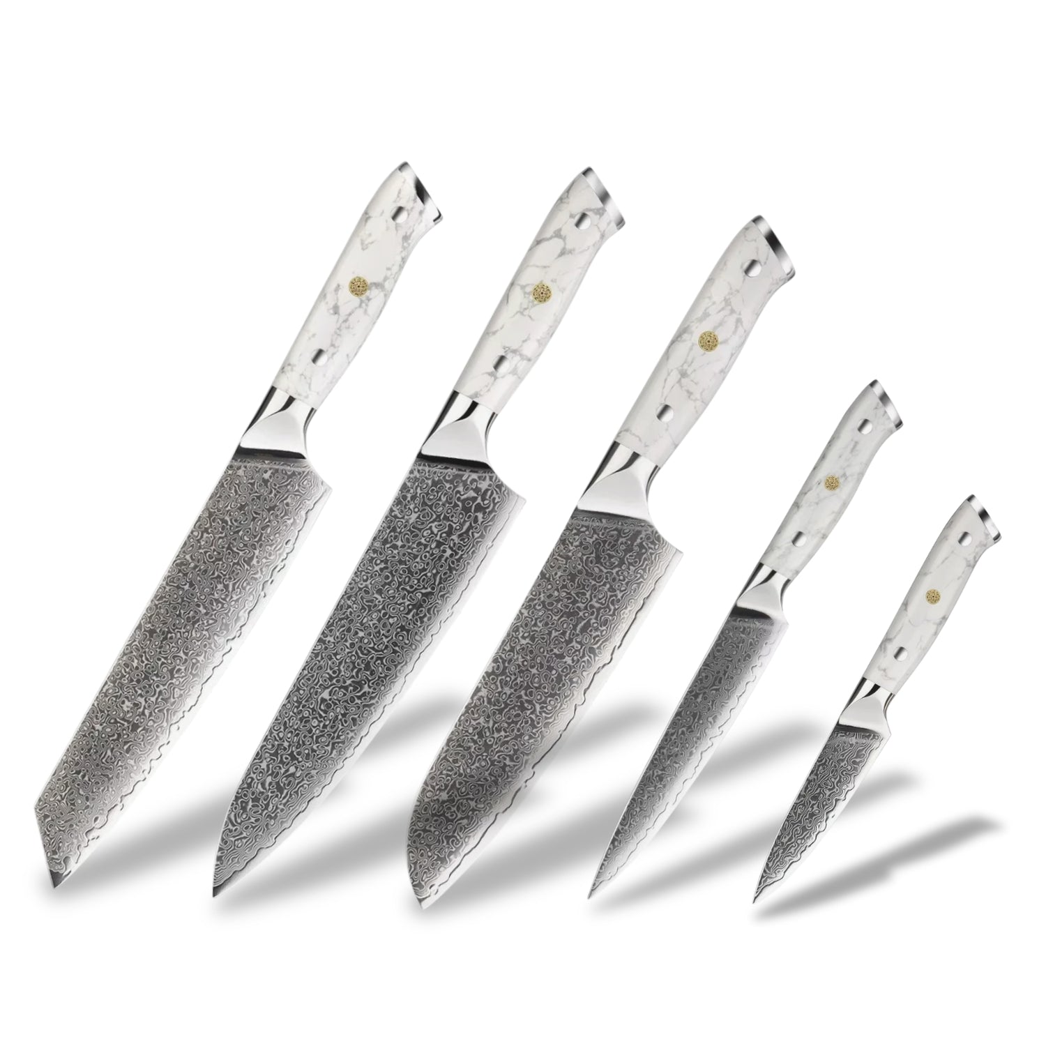 Set de 5 couteaux japonais - Collection Asahi