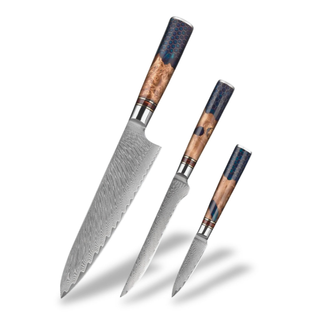 Set de 3 couteaux japonais - Collection Hachinosu