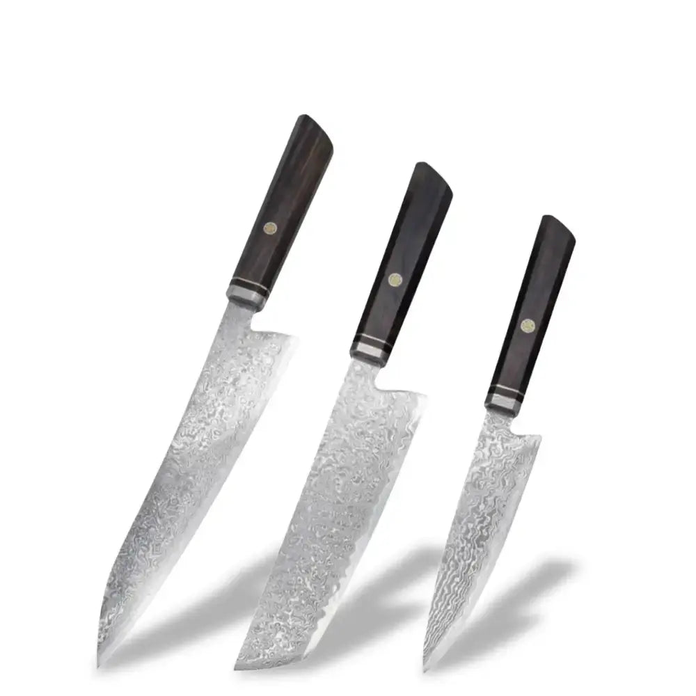 Set de 3 couteaux japonais - Collection Hagane Shenkuro