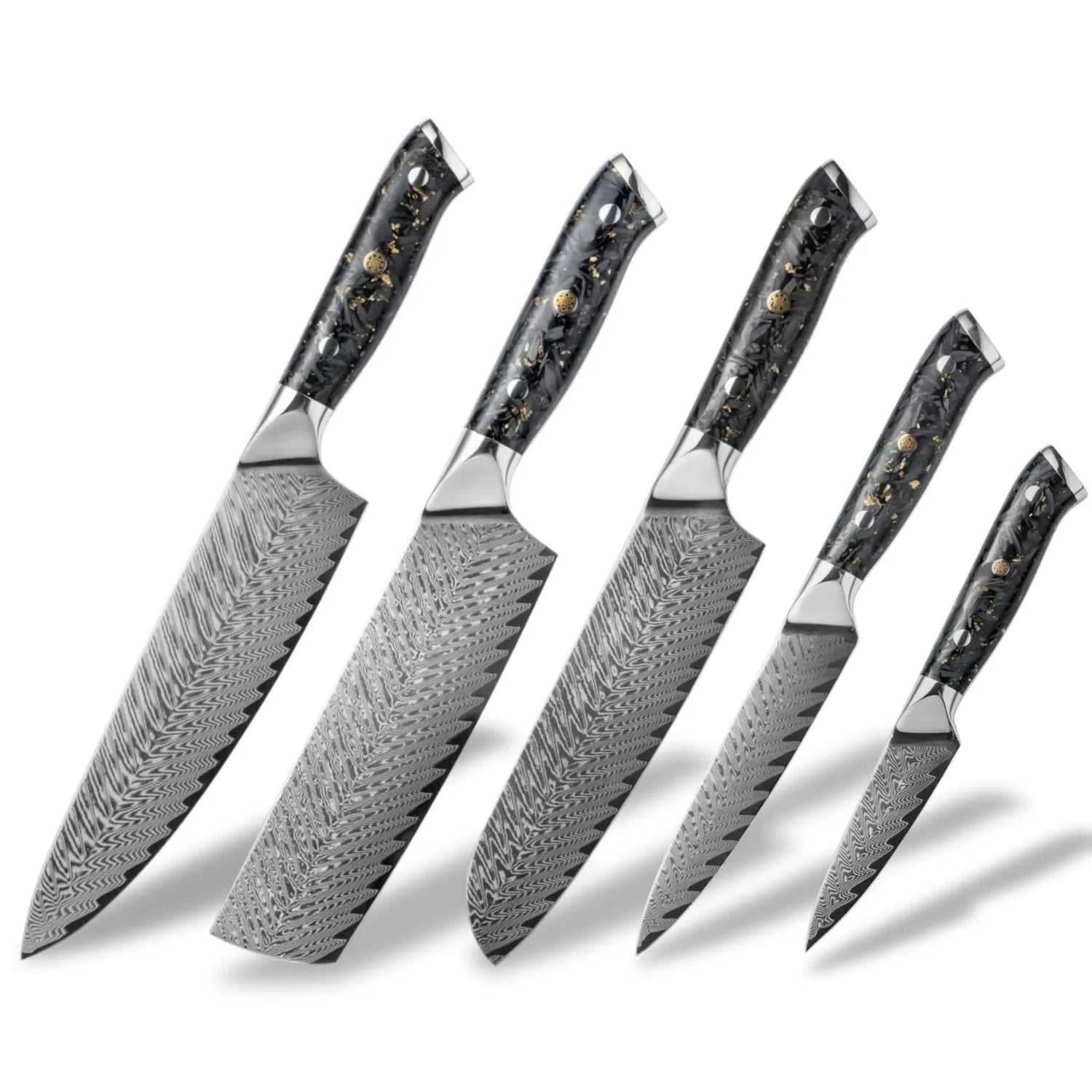 Set de 5 couteaux japonais - Collection Masahiro Shenkuro Knives