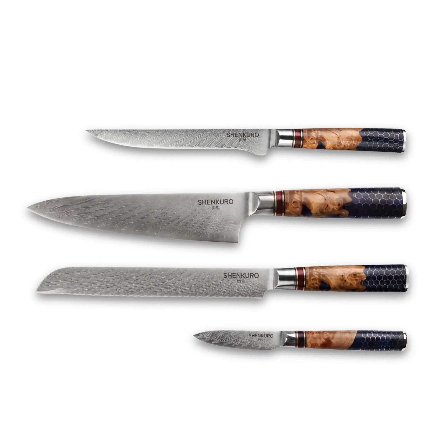 4-Piece Japanese Knife Set - Hachinosu Collection