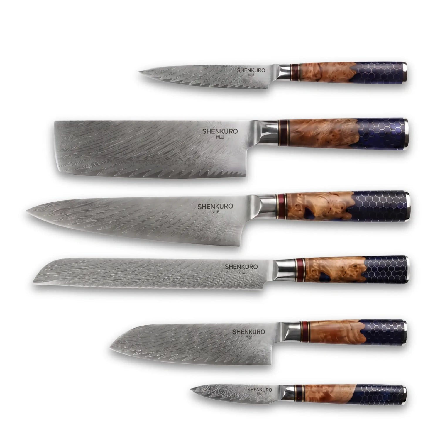 6-Piece Japanese Knife Set - Hachinosu Collection
